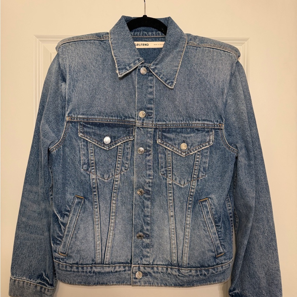 GRLFRND Vintage-Inspired Light Blue Denim Jacket